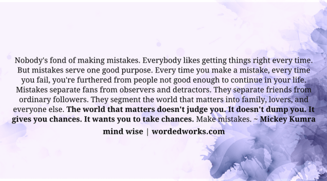 Mind Wise | Mistakes That Matter